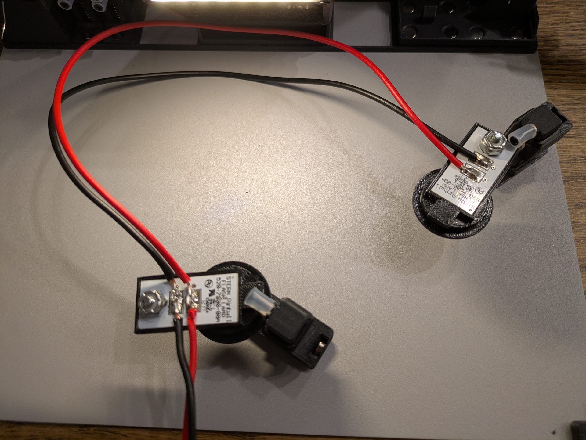 LEDs soldered