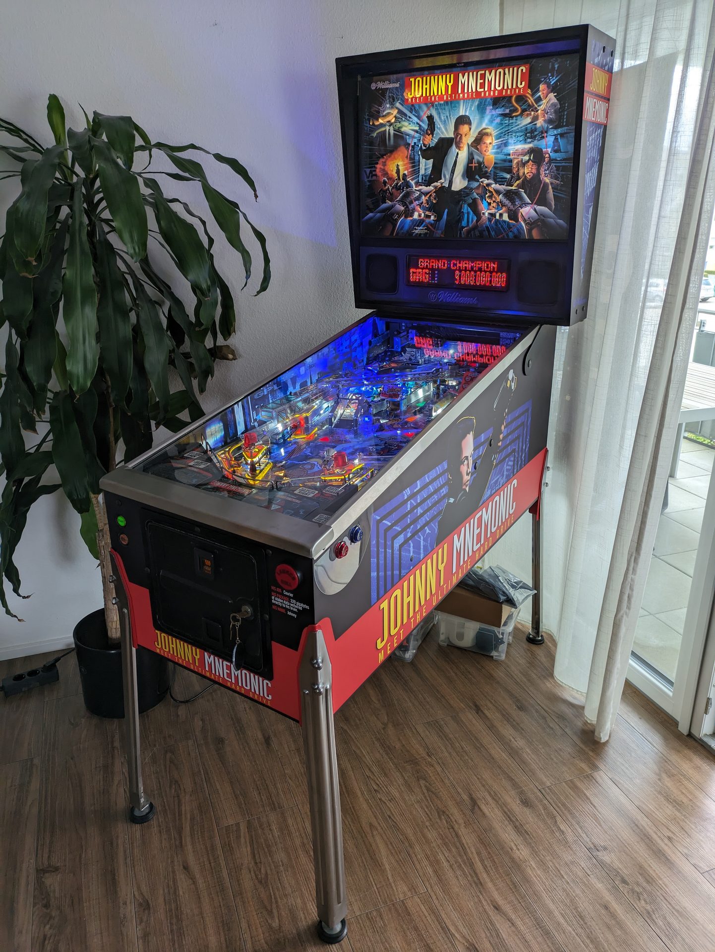 The pinball machine after 'restoration'